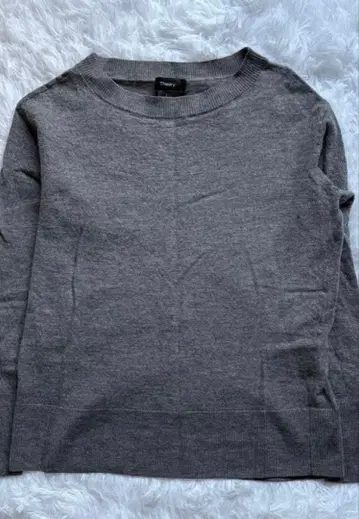 Theory 그레이 보트넥 스웨터 S