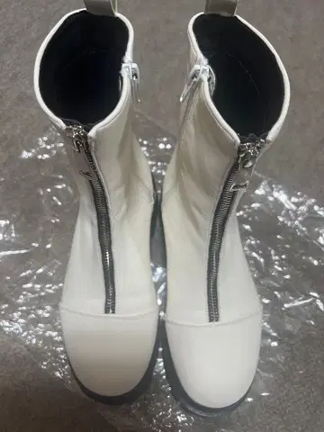 고베 레터스 사이드 고어 부츠 S 사이즈 화이트 23cm