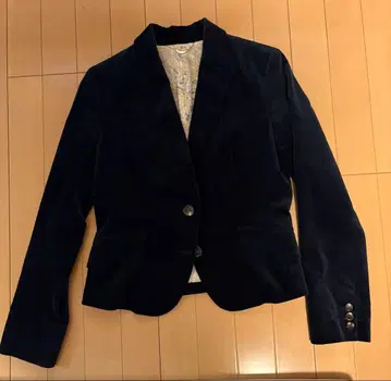 네이비 코듀로이 테일러드 자켓