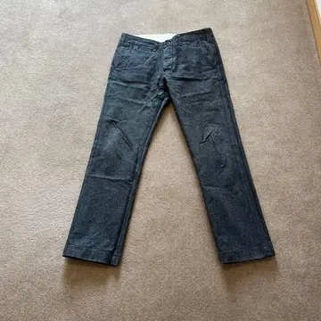 버 가스플러스 블랙 코버트 원단 코튼 팬츠