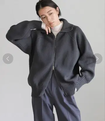 select MOCA 스폰디쉬 더블 지퍼 니트