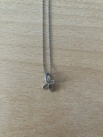 [ 즉시 구매 가능 ] 실버 925 목걸이 꽃 모양