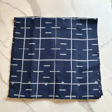 에도 소방 의장 축제 옷감 축제 용품 네이비 문자 이어 원단 조각 오비