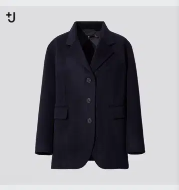 유니클로+J 캐시미어 블렌드 오버사이즈 자켓 질 샌더 L