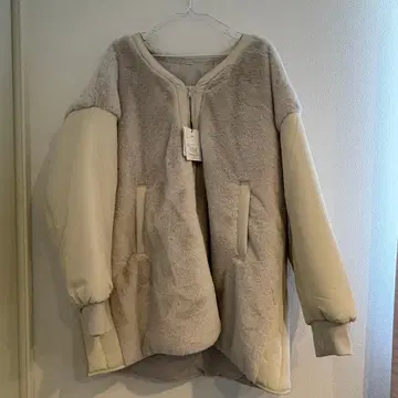 GRL 퍼 콤비 블루종