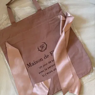 Maison de FLEUR 더블 리본 토트백
