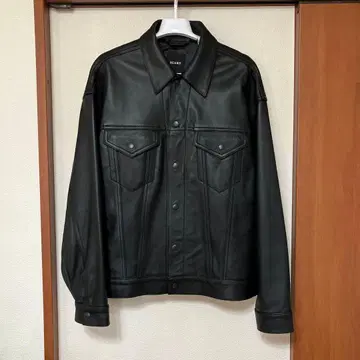 완판템 BEAMS 램 가죽 가죽 블루종 서드 타입 트래커 자켓