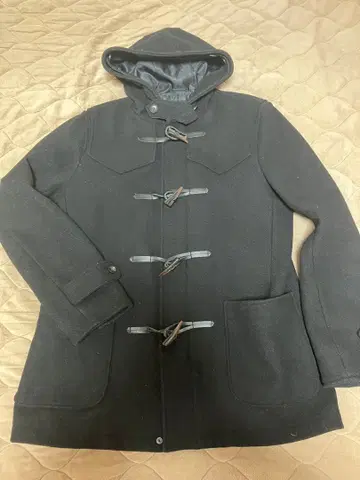 AZUL by moussy 블랙 더플 코트