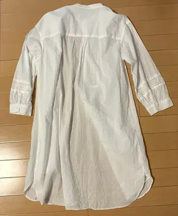 MCGREGOR 화이트 긴팔 셔츠 원피스 L