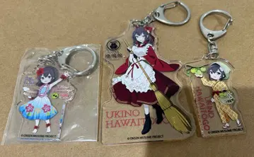 온천 소녀 하와이 토고 우키노 아크릴 키링 3종 세트