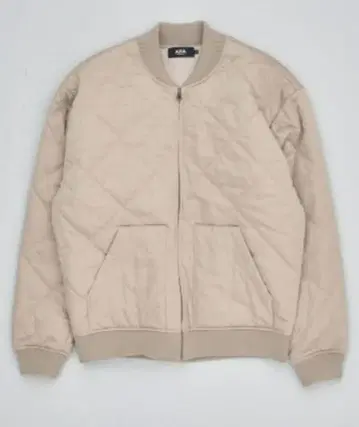 AZUL 베이지 퀼팅 봄버 자켓 L