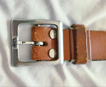 Lee 브라운 가죽 벨트 빈티지