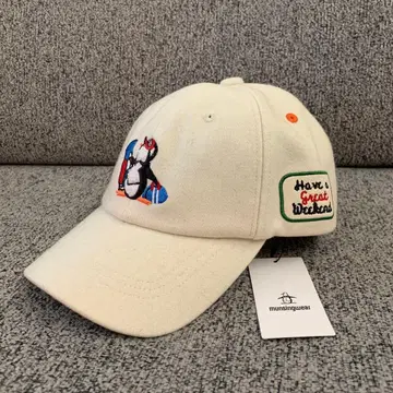 미사용 새상품 택 포함 몽싱웨어(munsingwear) 캡 화이트