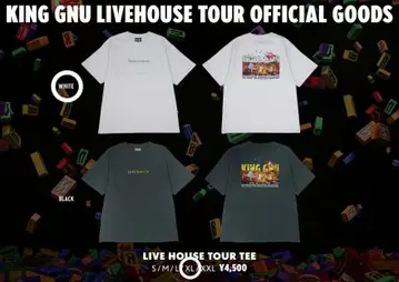 KING GNU 라이브 하우스 투어 티셔츠 화이트 XL