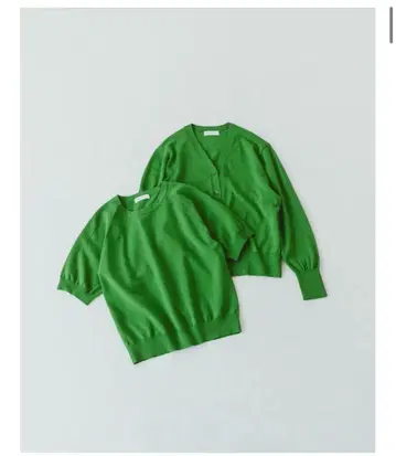 북유럽 생활 잡화점 [캐주얼부터 격식까지] 앙상블 니트 그린