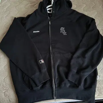 Perusahl MLB 콜라보 시카고 삭스 블랙 후드티