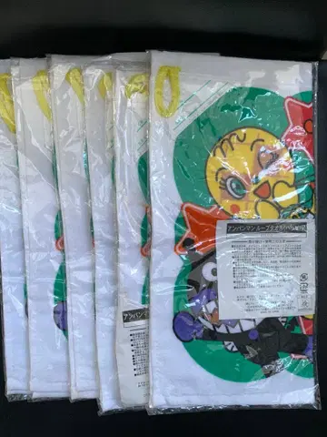 호빵맨 루프 타월 6개 세트