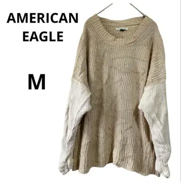 AMERICAN EAGLE 베이지 니트 스웨터 긴팔 [ M ]
