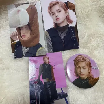 INI 팝업 마츠다 진 트레이딩 카드 컴프 세트 캔 배지