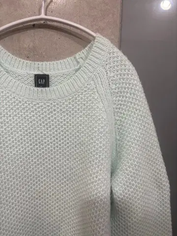 GAP 민트 그린 니트 스웨터 긴팔