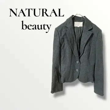 내추럴 뷰티 베이직 그레이 테일러드 자켓 2버튼