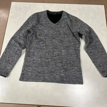 CLOSHI 그레이 V넥 긴팔 티셔츠 M 속기모