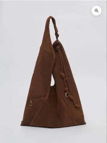 브라운 스웨이드 숄더백