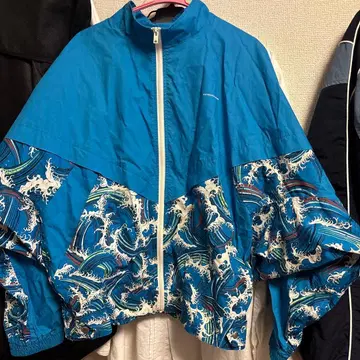 GU beautiful people 콤비네이션 블루종