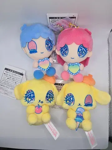 폼폼푸딩 x 세키야 유리 에 마스코트 4종 세트 컴플리트