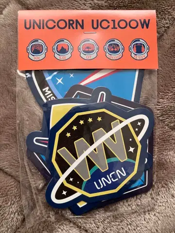 UNICORN UC100W 스티커 세트와 엽서