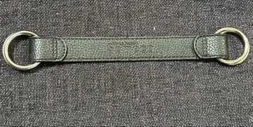 블랙 가죽 D링 스트랩