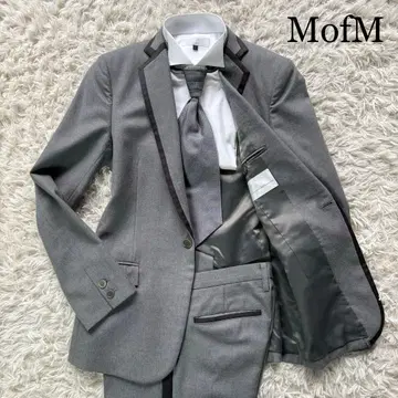 MofM 맨 오브 무즈 턱시도 수트 파이핑 디자인 그레이 일본제 1