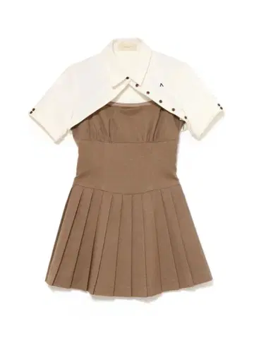 andmary Dahlia set dress mocha