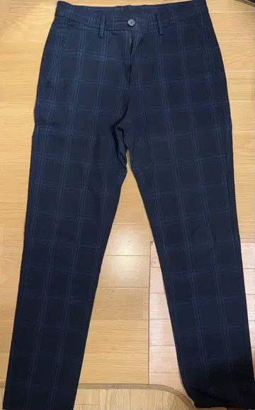 ZARA 네이비 체크 무늬 슬랙스 사이즈 29