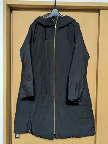 픽시 하트 다운 코트 레오파드 무늬 3L