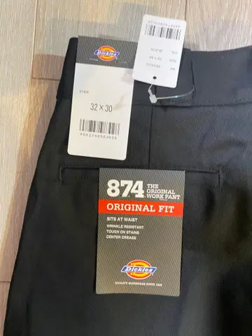 [ 미사용 새상품 ] 디키즈 874 블랙 32 x 30 워크 팬츠
