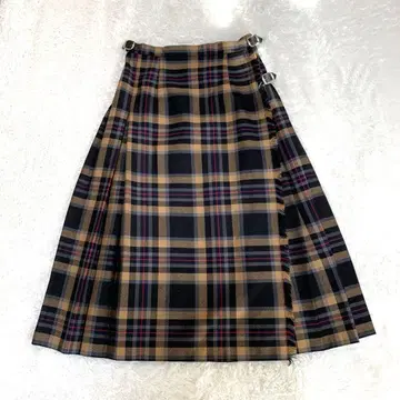 O'NEIL OF DUBLIN 체크 무늬 울 100% 랩스커트