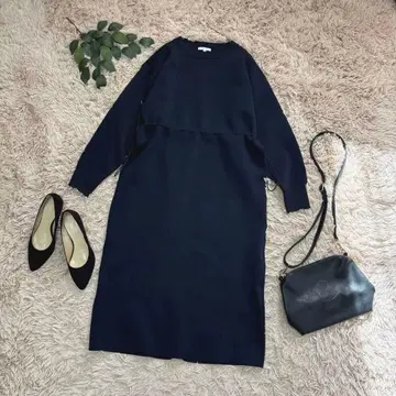 6949 엠마 제이 롱 원피스 [ M ] 네이비/분또/허리 조절 가능