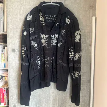 TODAYFUL 자수 패치워크 셔츠