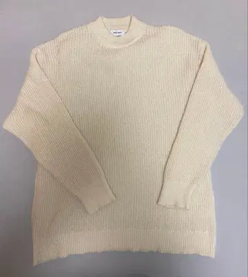 MONO-MART 아이보리 리브 니트 L