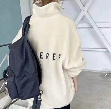 23AW Spick and Span 보아 하프 지퍼 풀오버