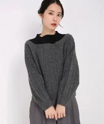 스트로베리 필드 니트 그레이 x 블랙