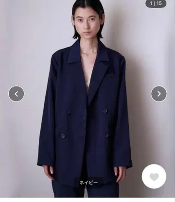 ENOF 트윌 슬릿 재킷 네이비 L