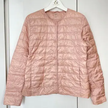 유니클로 울트라 라이트 다운 컴팩트 자켓 핑크 M