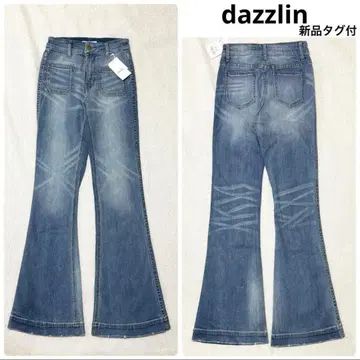 새상품 dazzlin 다즐린 Y2K A라인 플레어 데님 팬츠