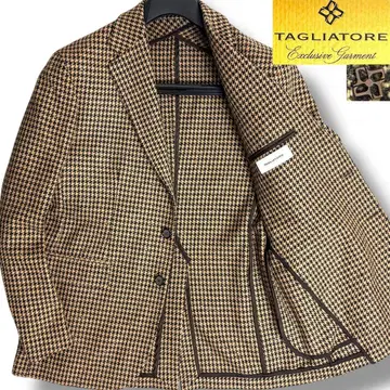 J6132 새상품 딸리아또레 23AW 하운드 투스 트위드 자켓 46