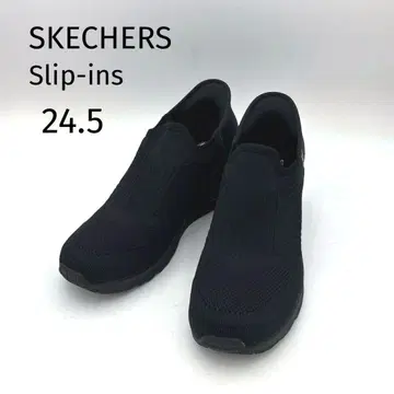 스케쳐스 슬립인즈 슬립온 메쉬 통굽 블랙 24.5