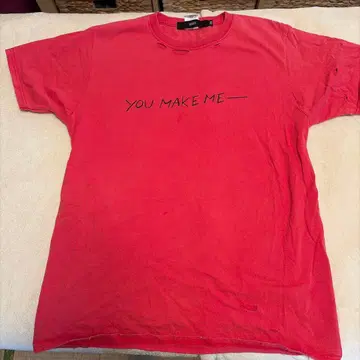 BEAMS VAPORIZE 빨간색 T셔츠 L 사이즈 YOU MAKE ME