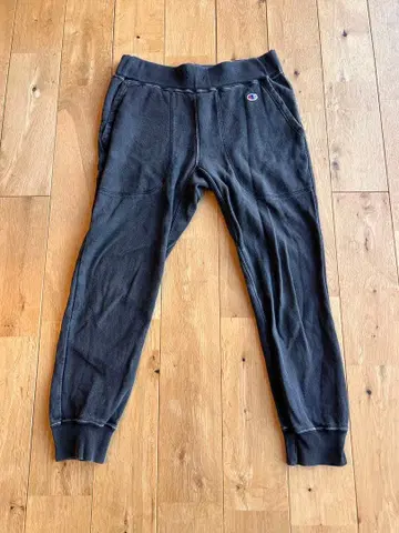 Champion REVERSE WEAVE 블랙 스웨트 팬츠 S