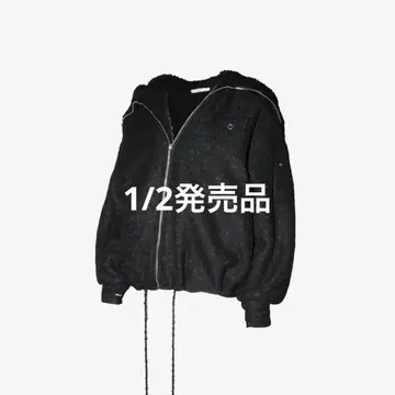 S ring asymmetry hoodie lace theredthrea